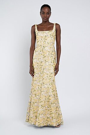 Lilly Ophelia Yellow Embroidered Bridesmaid Dress by Jenny Yoo