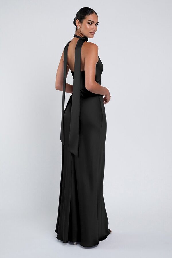 Louisa bridesmaid dress by Jenny Yoo in Black - Black - Back Louisa bridesmaid dress by Jenny Yoo in Black - Black - Back