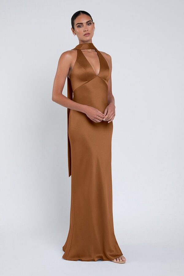 Louisa bridesmaid dress by Jenny Yoo in Bronze - Brown - Front Louisa bridesmaid dress by Jenny Yoo in Bronze - Brown - Front