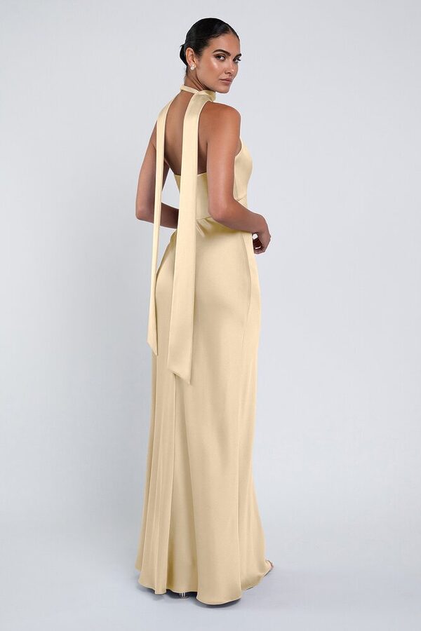 Louisa bridesmaid dress by Jenny Yoo in Buttercup - Yellow - Back Louisa bridesmaid dress by Jenny Yoo in Buttercup - Yellow - Back