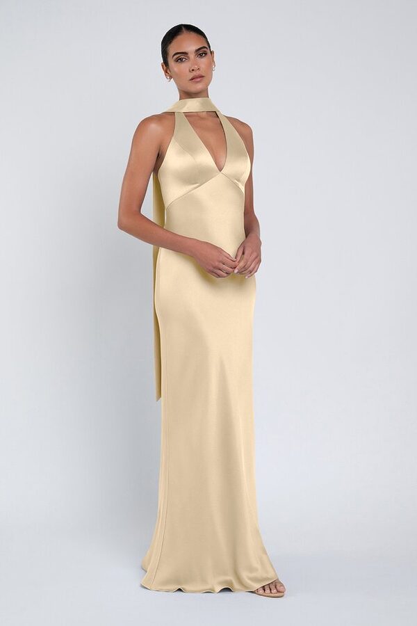 Louisa bridesmaid dress by Jenny Yoo in Buttercup - Yellow - Front Louisa bridesmaid dress by Jenny Yoo in Buttercup - Yellow - Front