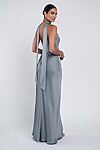 Louisa bridesmaid dress by Jenny Yoo in Chambray - Blue - Back