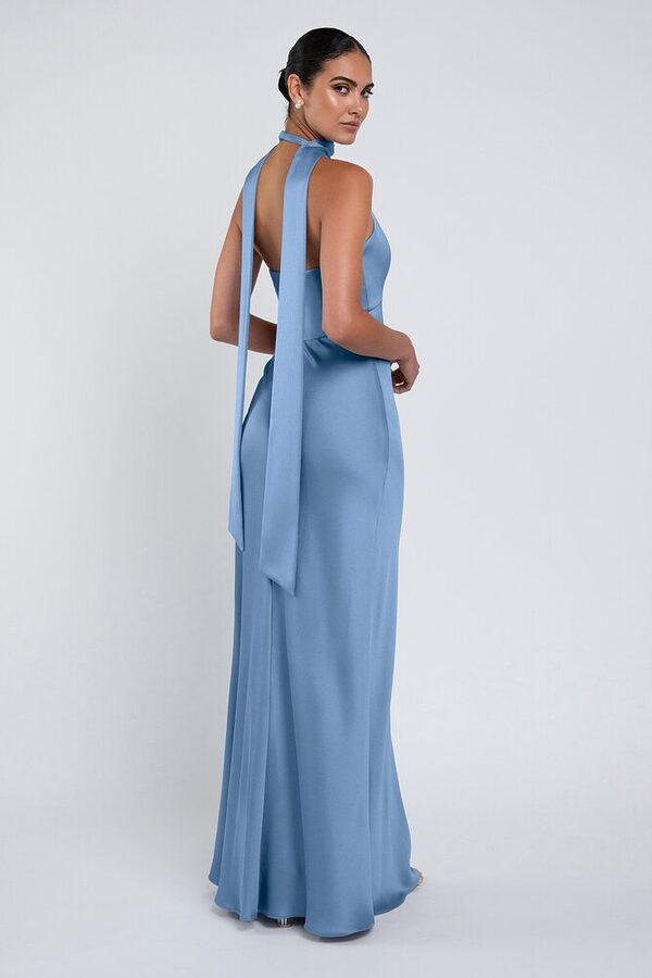 Louisa bridesmaid dress by Jenny Yoo in Cornflower - Blue - Back Louisa bridesmaid dress by Jenny Yoo in Cornflower - Blue - Back