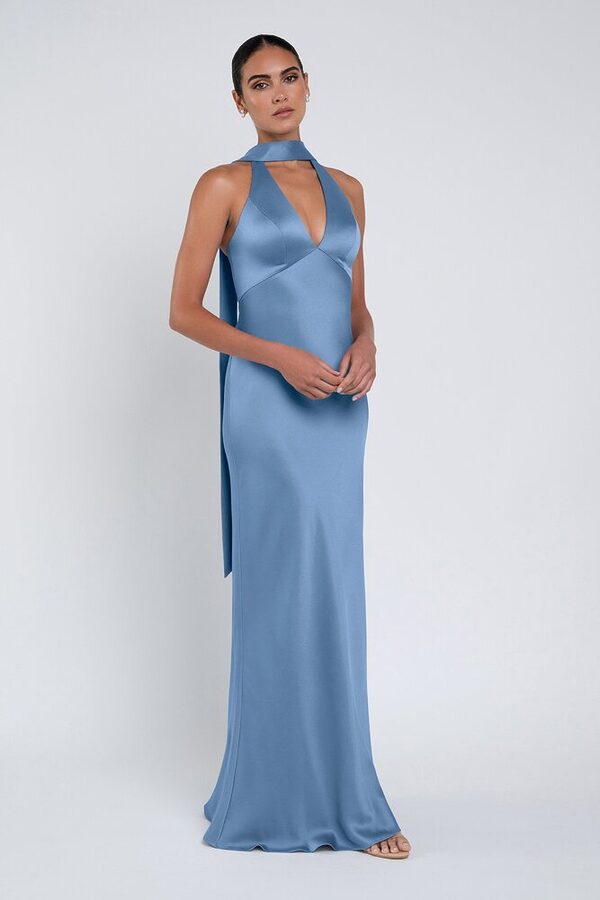 Louisa bridesmaid dress by Jenny Yoo in Cornflower - Blue - Front Louisa bridesmaid dress by Jenny Yoo in Cornflower - Blue - Front