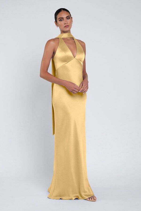 Louisa bridesmaid dress by Jenny Yoo in Daffodil - Yellow - Front Louisa bridesmaid dress by Jenny Yoo in Daffodil - Yellow - Front