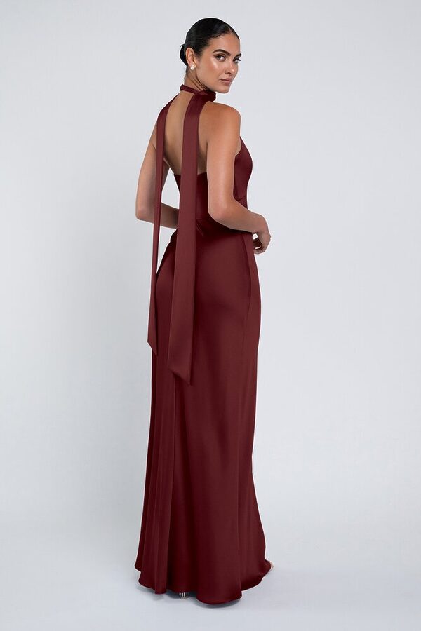 Louisa bridesmaid dress by Jenny Yoo in Dark Berry - Burgundy - Back Louisa bridesmaid dress by Jenny Yoo in Dark Berry - Burgundy - Back