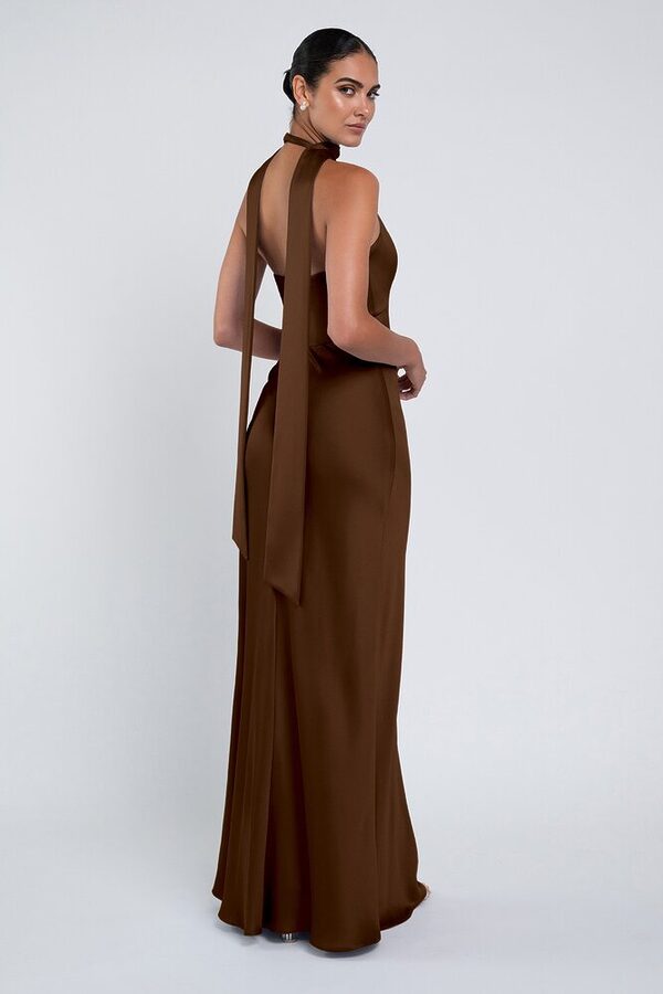 Louisa bridesmaid dress by Jenny Yoo in Espresso - Brown - Back Louisa bridesmaid dress by Jenny Yoo in Espresso - Brown - Back