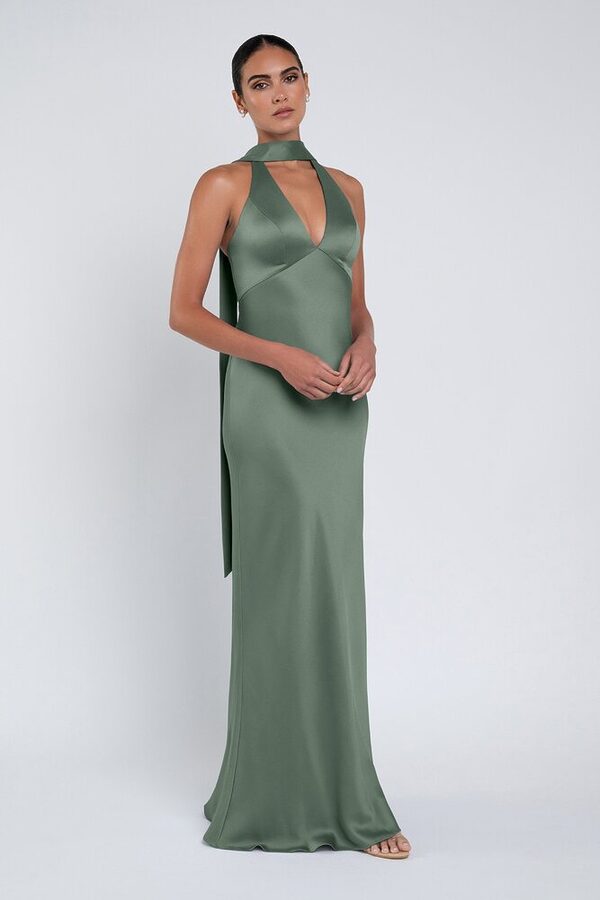 Louisa bridesmaid dress by Jenny Yoo in Eucalyptus - Green - Front Louisa bridesmaid dress by Jenny Yoo in Eucalyptus - Green - Front