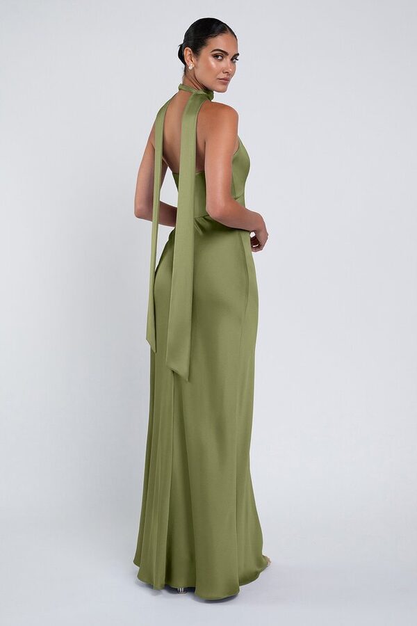 Louisa bridesmaid dress by Jenny Yoo in Fern - Green - Back Louisa bridesmaid dress by Jenny Yoo in Fern - Green - Back