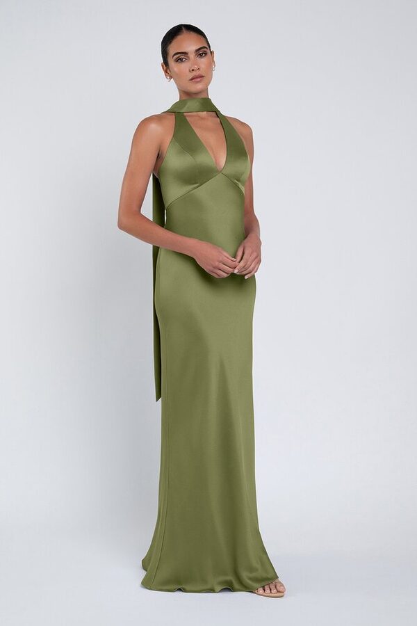Louisa bridesmaid dress by Jenny Yoo in Fern - Green - Front Louisa bridesmaid dress by Jenny Yoo in Fern - Green - Front
