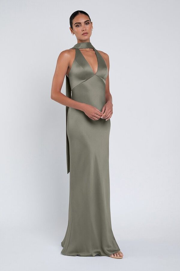 Louisa bridesmaid dress by Jenny Yoo in Moss - Green - Front Louisa bridesmaid dress by Jenny Yoo in Moss - Green - Front