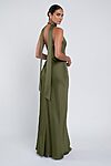 Louisa bridesmaid dress by Jenny Yoo in Olive - Green - Back