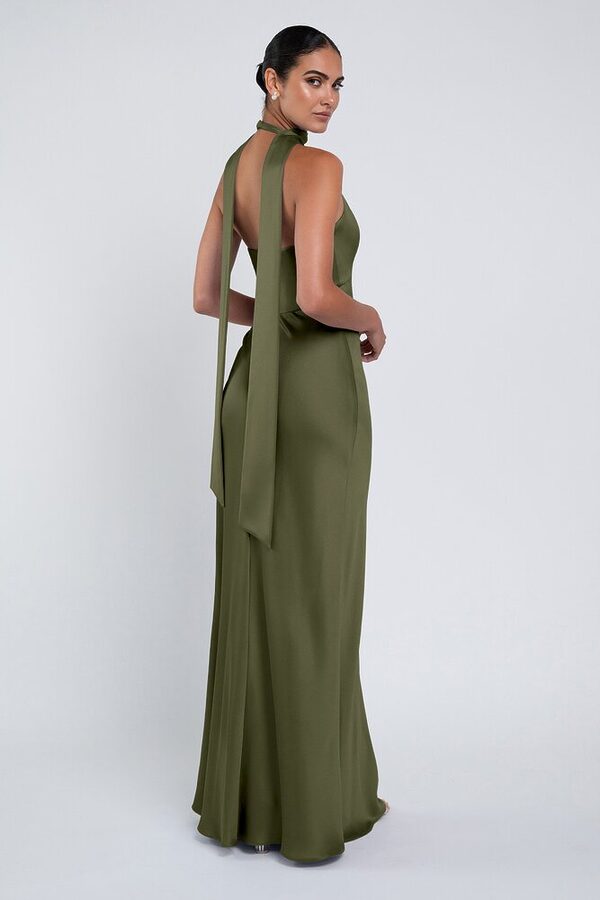 Louisa bridesmaid dress by Jenny Yoo in Olive - Green - Back Louisa bridesmaid dress by Jenny Yoo in Olive - Green - Back