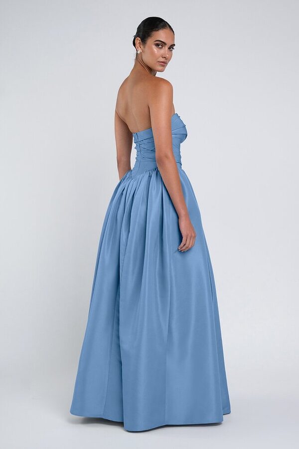 Scarlet bridesmaid dress by Jenny Yoo in Cornflower - Blue - Back Scarlet bridesmaid dress by Jenny Yoo in Cornflower - Blue - Back