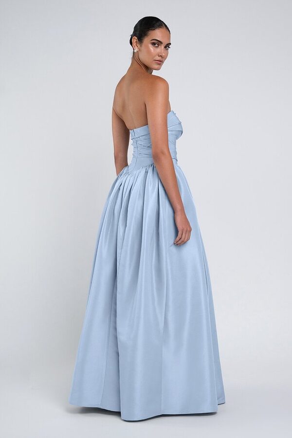Scarlet bridesmaid dress by Jenny Yoo in Whisper Blue - Blue - Back Scarlet bridesmaid dress by Jenny Yoo in Whisper Blue - Blue - Back