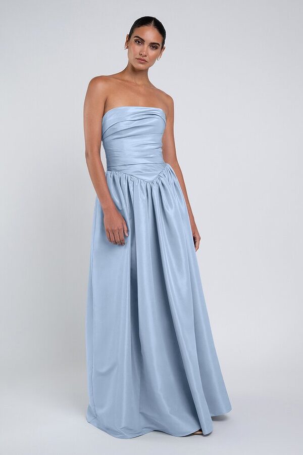 Scarlet bridesmaid dress by Jenny Yoo in Whisper Blue - Blue - Front Scarlet bridesmaid dress by Jenny Yoo in Whisper Blue - Blue - Front