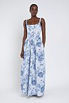 Shelby Print bridesmaid dress by Jenny Yoo in Peony Garden Whisper Multi - Blue - Front