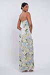 Victoria Print bridesmaid dress by Jenny Yoo in Verona, Floral, Whisper - Blue - Back