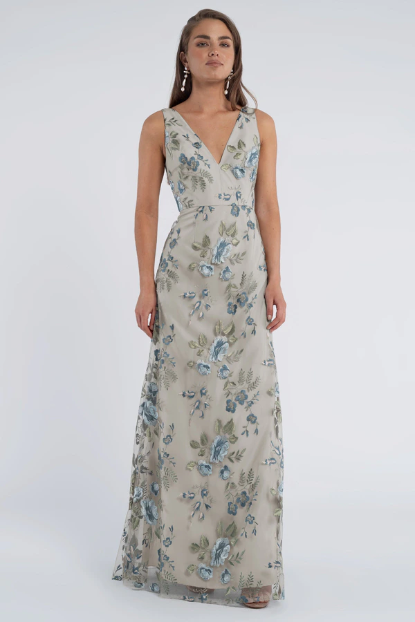 Tatum Enchanted Floral Bridesmaid Dress by Jenny Yoo - Blue Agate Tatum Enchanted Floral Bridesmaid Dress by Jenny Yoo - Blue Agate