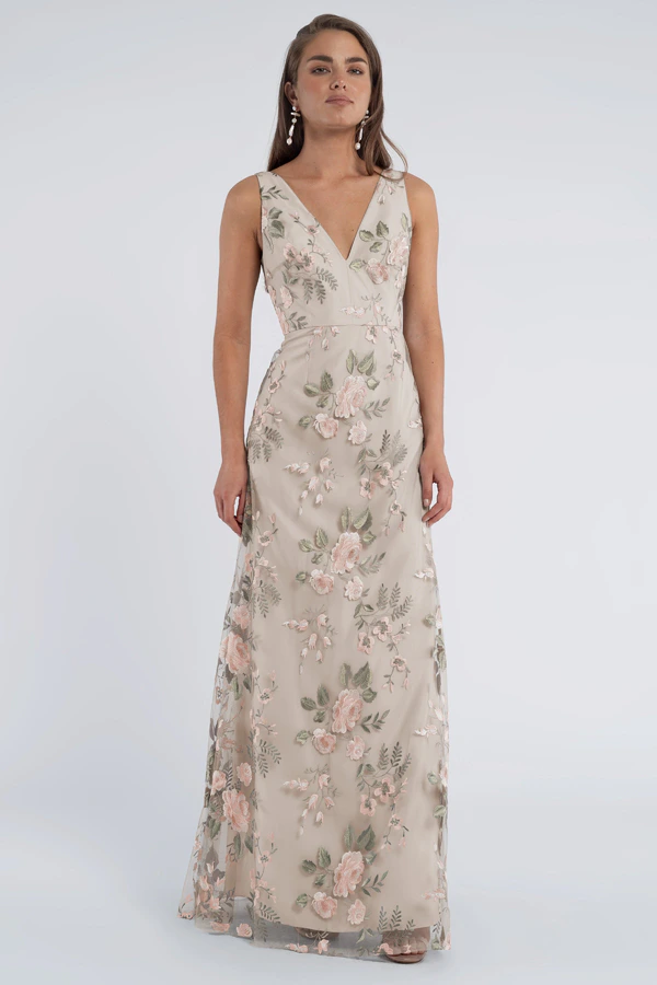 Tatum Enchanted Floral Bridesmaid Dress by Jenny Yoo - Blush Sand Dune Tatum Enchanted Floral Bridesmaid Dress by Jenny Yoo - Blush Sand Dune