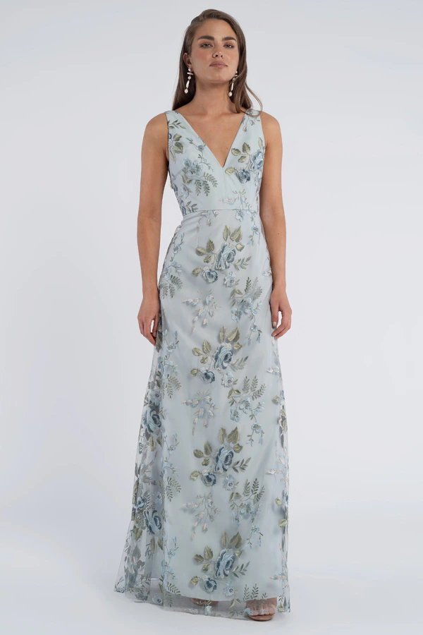 Tatum Enchanted Floral Bridesmaid Dress by Jenny Yoo - Serenity Blue Tatum Enchanted Floral Bridesmaid Dress by Jenny Yoo - Serenity Blue