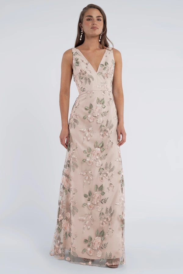 Tatum Enchanted Floral Bridesmaid Dress by Jenny Yoo - Soft Blush Tatum Enchanted Floral Bridesmaid Dress by Jenny Yoo - Soft Blush