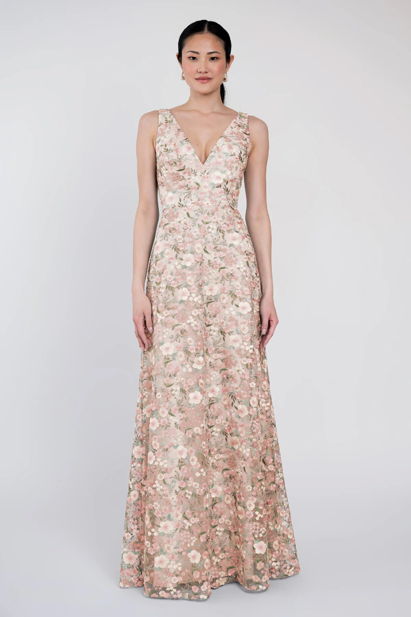 Tatum Ophelia Embroidered Bridesmaid Dress by Jenny Yoo - Ophelia Blush Multi Tatum Ophelia Embroidered Bridesmaid Dress by Jenny Yoo - Ophelia Blush Multi