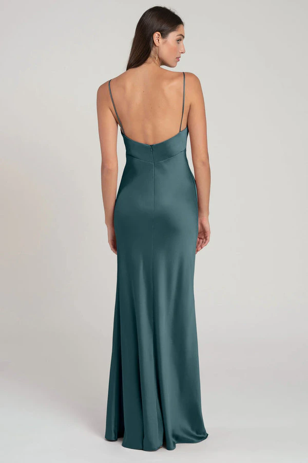Addison Agave Green bridesmaid dress by Jenny Yoo — back Addison Agave Green bridesmaid dress by Jenny Yoo — back