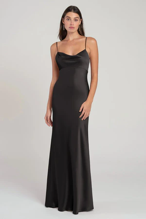 Addison Black Black bridesmaid dress by Jenny Yoo — front