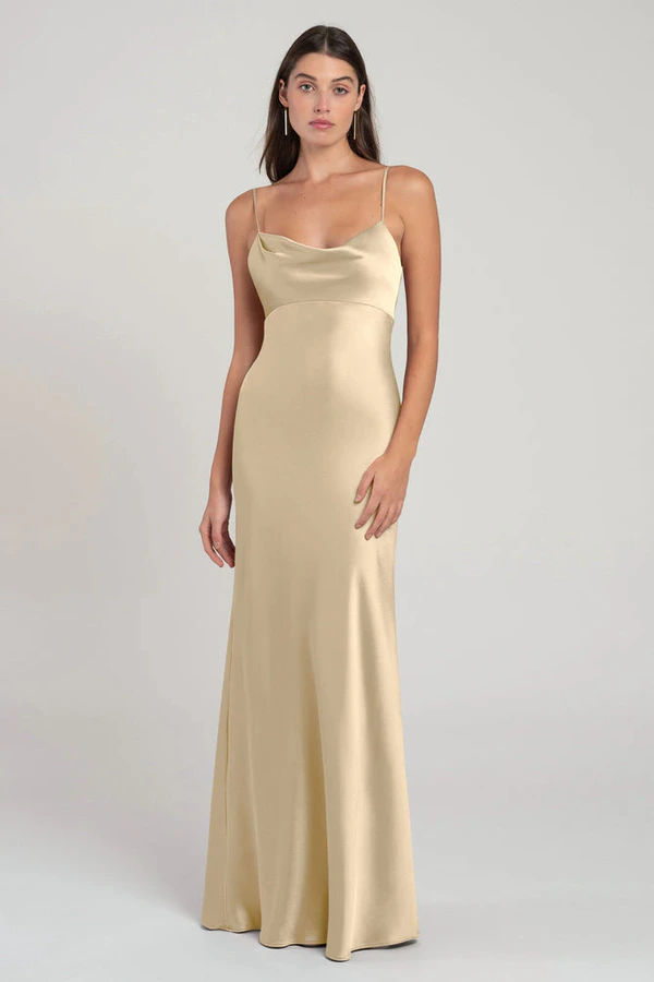 Addison Buttercup Yellow bridesmaid dress by Jenny Yoo — front Addison Buttercup Yellow bridesmaid dress by Jenny Yoo — front