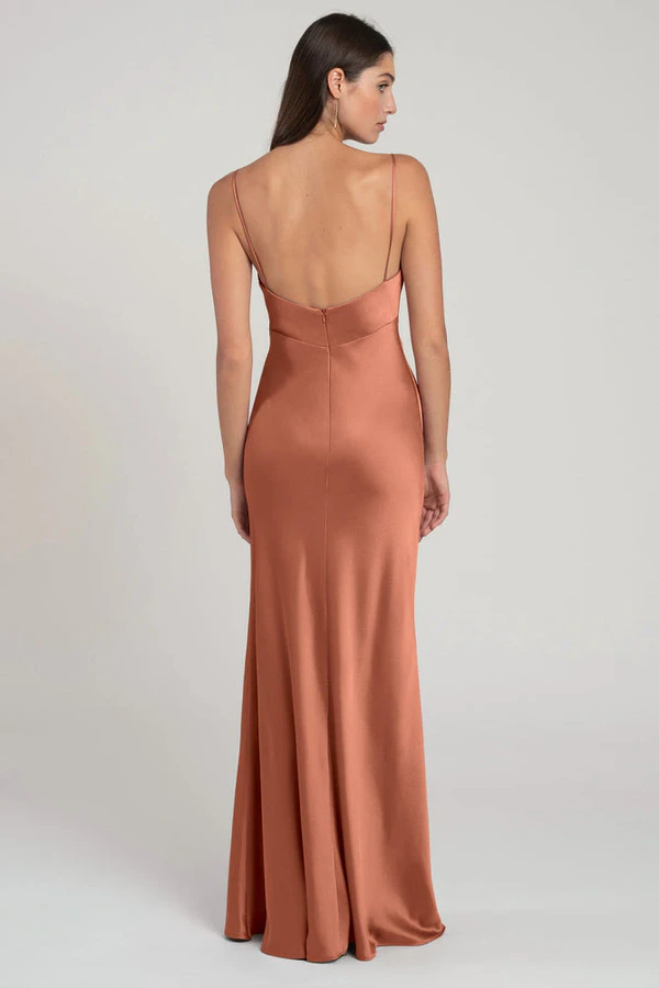 Addison Canyon Sunset Orange bridesmaid dress by Jenny Yoo — back Addison Canyon Sunset Orange bridesmaid dress by Jenny Yoo — back
