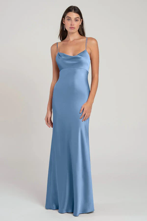 Addison Cornflower Blue bridesmaid dress by Jenny Yoo — front