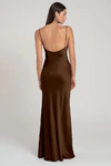 Addison Espresso Brown bridesmaid dress by Jenny Yoo — back