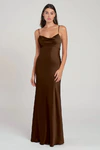 Addison Espresso Brown bridesmaid dress by Jenny Yoo — front