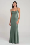 Addison Eucalyptus Green bridesmaid dress by Jenny Yoo — front