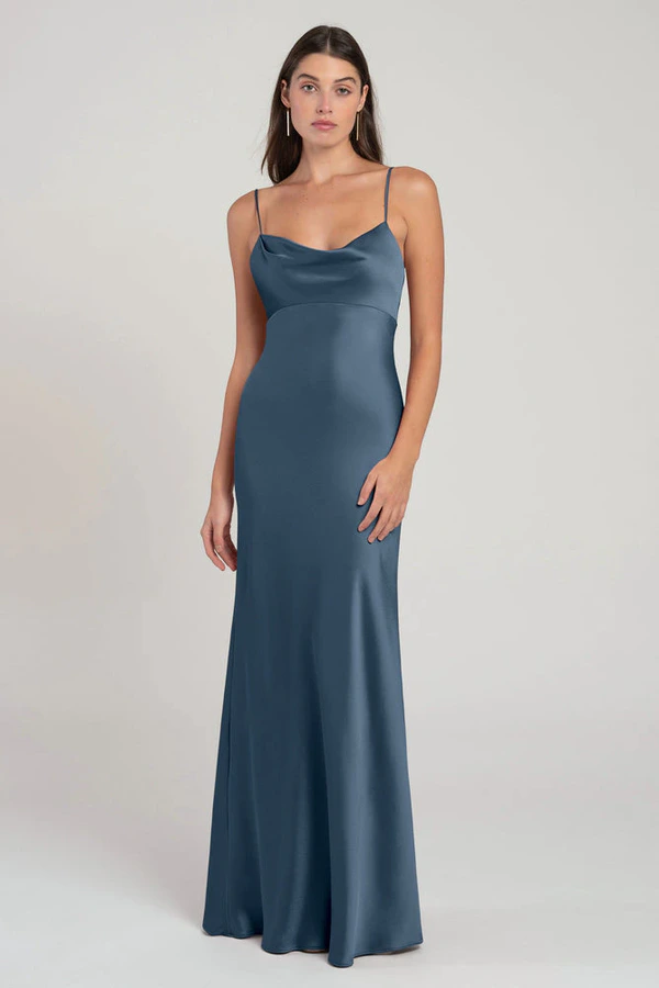 Addison Evening Blue Blue bridesmaid dress by Jenny Yoo — front Addison Evening Blue Blue bridesmaid dress by Jenny Yoo — front