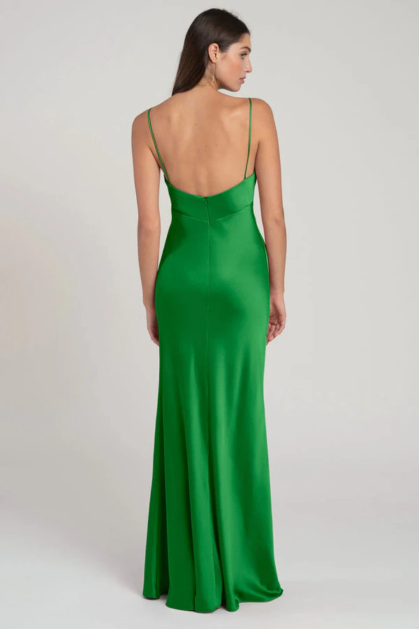 Addison Kelly Green Green bridesmaid dress by Jenny Yoo — back Addison Kelly Green Green bridesmaid dress by Jenny Yoo — back