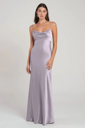 Addison Lilac Mist Purple bridesmaid dress by Jenny Yoo — front