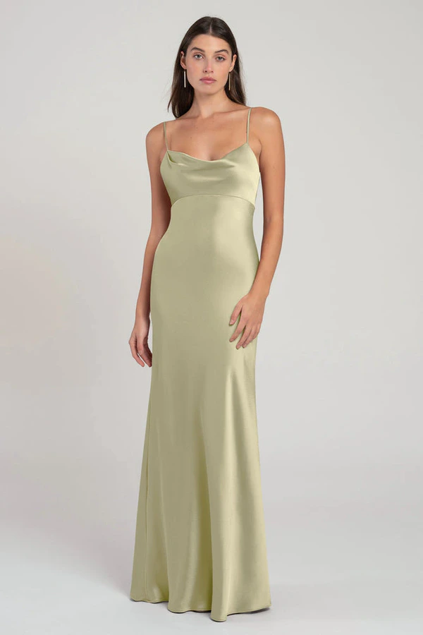 Addison Matcha Green bridesmaid dress by Jenny Yoo — front Addison Matcha Green bridesmaid dress by Jenny Yoo — front