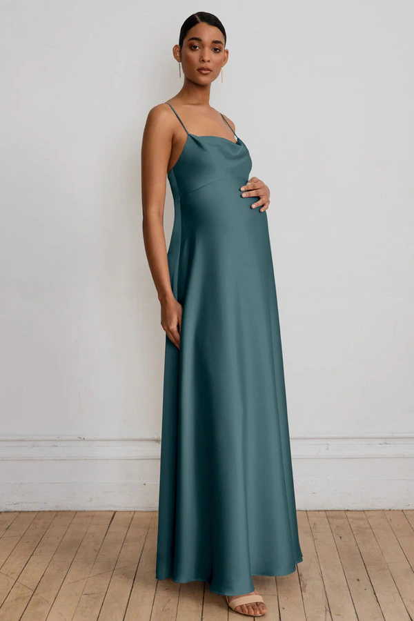 Addison Maternity Agave Green bridesmaid dress by Jenny Yoo — front Addison Maternity Agave Green bridesmaid dress by Jenny Yoo — front