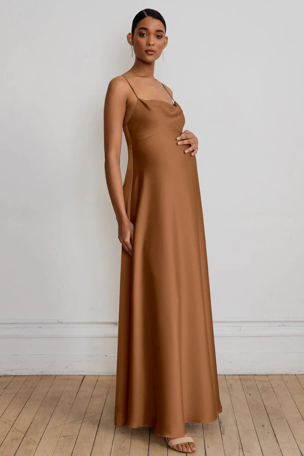 Addison Maternity Bronze Gold bridesmaid dress by Jenny Yoo — front Addison Maternity Bronze Gold bridesmaid dress by Jenny Yoo — front