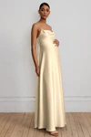 Addison Maternity Buttercup Yellow bridesmaid dress by Jenny Yoo — front