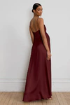Addison Maternity Dark Berry Burgundy bridesmaid dress by Jenny Yoo — back
