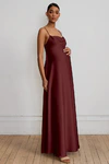 Addison Maternity Dark Berry Burgundy bridesmaid dress by Jenny Yoo — front