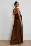 Addison Maternity Espresso Brown bridesmaid dress by Jenny Yoo — back