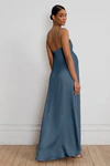 Addison Maternity Evening Blue Navy bridesmaid dress by Jenny Yoo — back