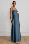 Addison Maternity Evening Blue Navy bridesmaid dress by Jenny Yoo — front