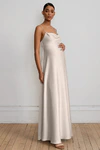 Addison Maternity Latte Neutral bridesmaid dress by Jenny Yoo — front