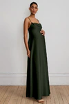 Addison Maternity Loden Green bridesmaid dress by Jenny Yoo — front
