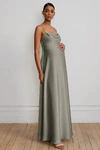 Addison Maternity Moss Green bridesmaid dress by Jenny Yoo — front
